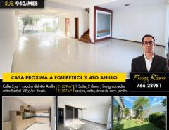 Casa en alquiler Equipetrol Costa Dorada