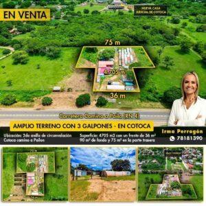 Terreno en venta en cotoca