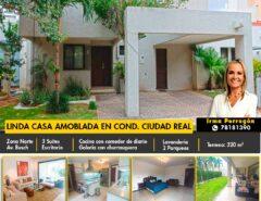 Casa en alquiler amoblada en condominio cerrado